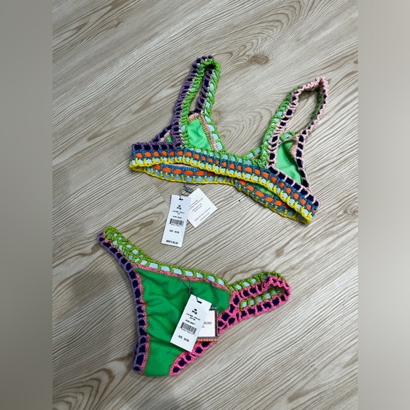 Ferrarini PQ Swim Kiwi Reef Crochet Bikini Set - Picture 7 of 10